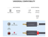 UGreen 10518 2RCA Male to Male 2m Stereo Audio Cable - Fiddler